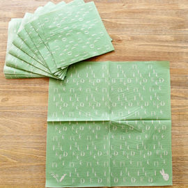 Decorative Napkin Tissue Paper Restaurant Boba Tea Shop Full Color Logo Printing