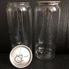 Las botellas de la bebida del plástico transparente pueden 650ml con la máquina del lacre con el logotipo modificado para requisitos particulares