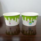 Tazas impresas aduana disponible del helado, tazas de papel del helado con las tapas