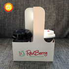 Eco - tenedor de tazas disponible amistoso del papel de Kraft del café del portador de la taza de café