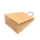 Bolsas de papel biodegradables de Matte Lamination Bakery Packaging Bags Brown Kraft