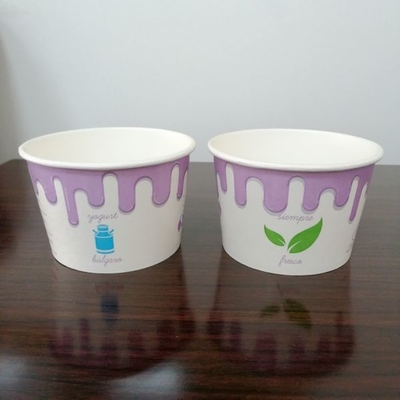tazas de papel espesadas disponibles del helado 16oz para la bebida