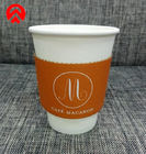 La taza de café caliente del papel de la bebida envuelve el té Cmyk de Boba del café de la bebida a todo color