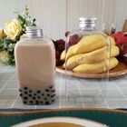 Las botellas plásticas redondas del animal doméstico de la categoría alimenticia 300ml para el té de la leche de Boba modificado para requisitos particulares diseñan