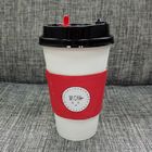 Café caliente de la manga de la taza de papel con colores de la impresión en offset de Flexo del logotipo diversos