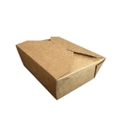 Caja para llevar de papel de papel del acondicionamiento de los alimentos de la caja del almuerzo disponible Kraft