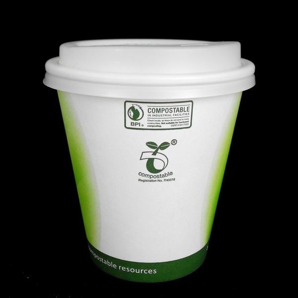 Vaso de papel de un solo uso con impresión personalizada, vasos de papel biodegradables adecuados para establecimientos de bebidas, catering y eventos gastronómicos