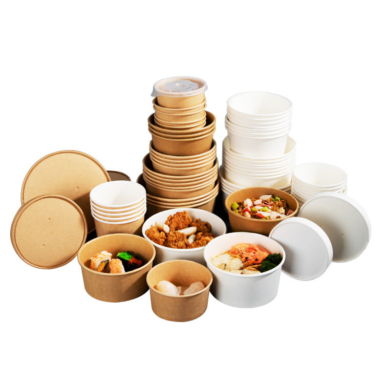 Contenedores de alimentos desechables de tipo tapa con logotipo personalizado y aprobación de la FDA