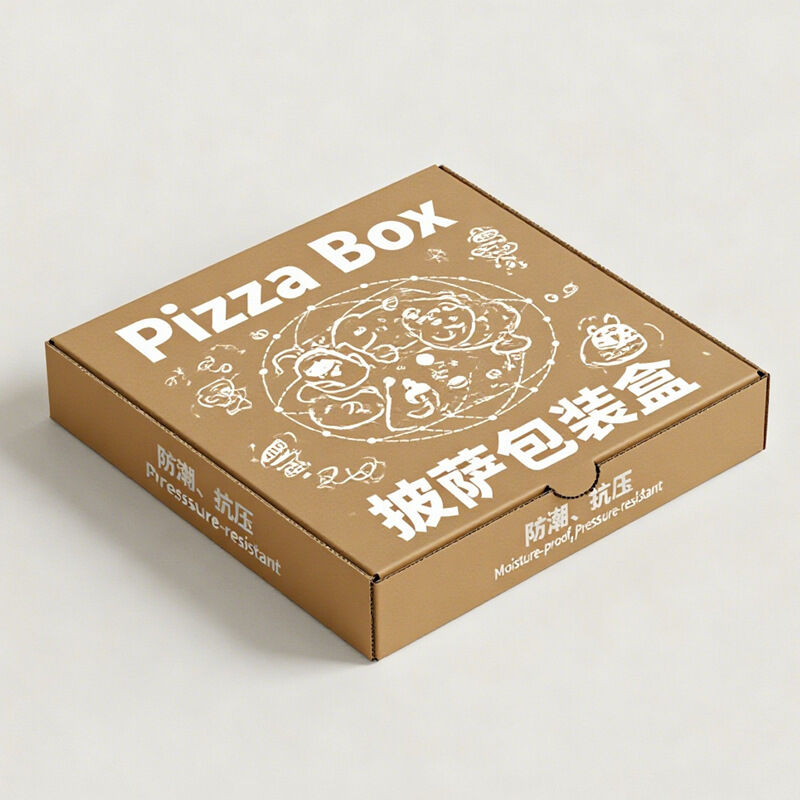 Cajas para pizza: cajas desechables de embalaje para pizza Kraft de 7, 8, 9, 10 y 12 pulgadas, recipientes para llevar de pizza con papel de aluminio