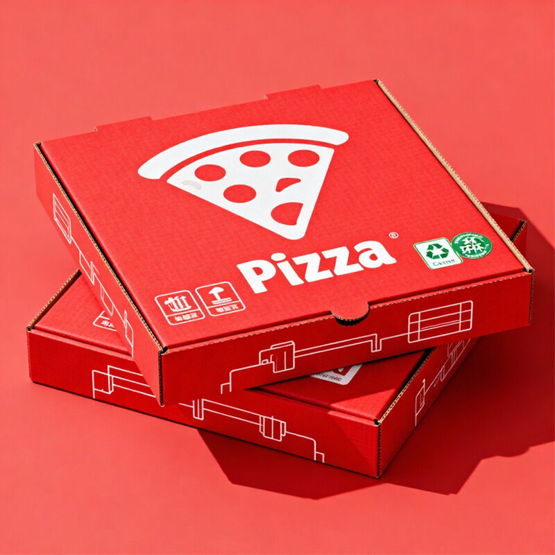 Cajas para pizza: cajas desechables de embalaje para pizza Kraft de 7, 8, 9, 10 y 12 pulgadas, recipientes para llevar de pizza con papel de aluminio