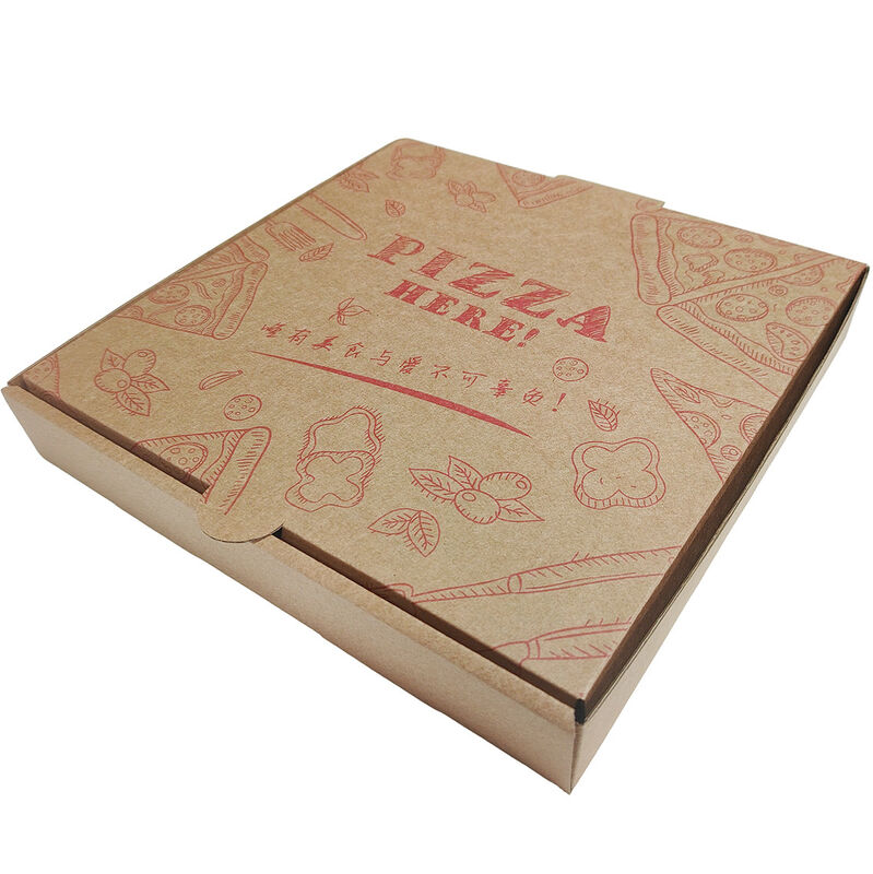 Cajas para pizza: cajas desechables de embalaje para pizza Kraft de 7, 8, 9, 10 y 12 pulgadas, recipientes para llevar de pizza con papel de aluminio