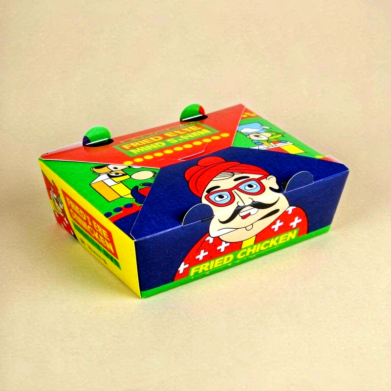Cajas de pollo emergentes comerciales - Contenedores para llevar resistentes a la grasa para pollo frito, alitas, muslos y filetes (al por mayor)