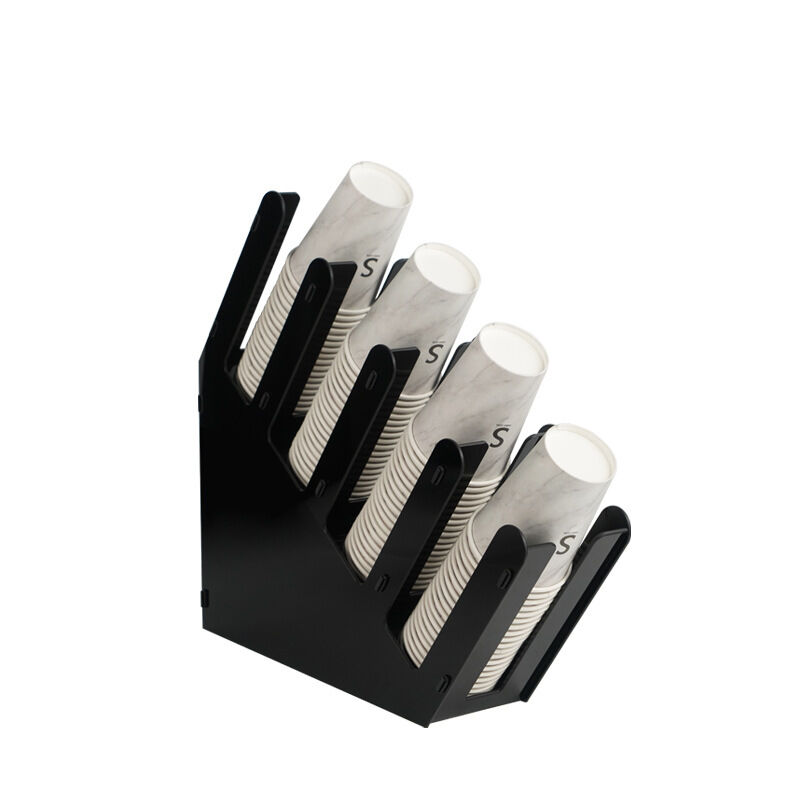 New Cross-border Acrylic DIY Cup Holder – Disposable Cup Organizer for Coffee & Milk Tea Shops