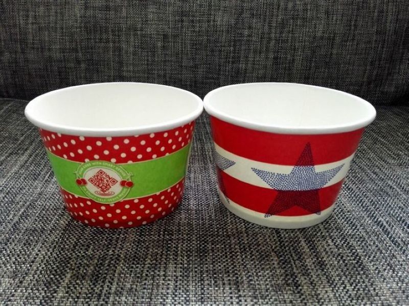1oz a las tazas disponibles del helado 32oz con las tapas, tazas de papel del helado del helado