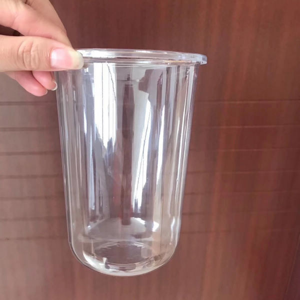 El logotipo imprimió forma helada disponible de las tazas de café 500ml U con resistencia del olor de las tapas