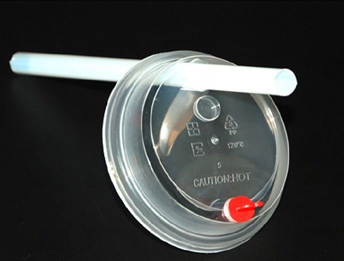 Transparente negro blanco de la taza de la inyección de los Pp de la tapa de las tapas 80m m 90m m del tamaño plástico de la aduana