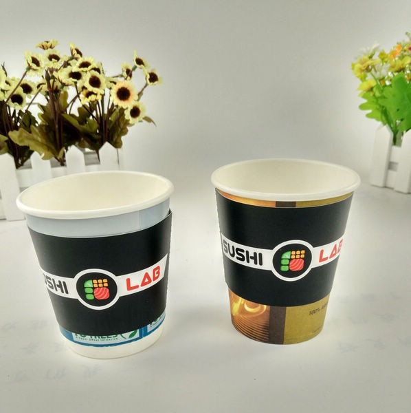 taza de papel de un sólo recinto 8oz/12oz/16oz, taza de café de papel disponible con la tapa y manga