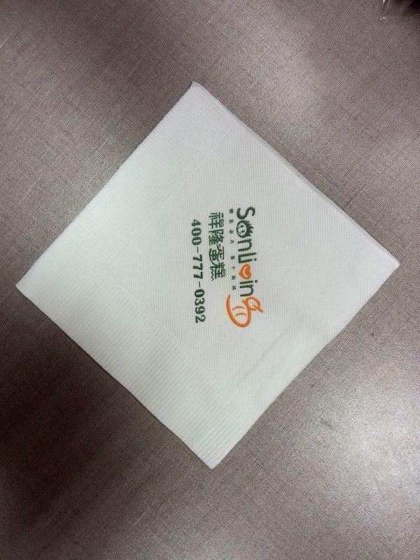 Tejido de la servilleta de tabla de la tienda del té de Boba, pulpa de la Virgen de la servilleta de cena del tejido a todo color