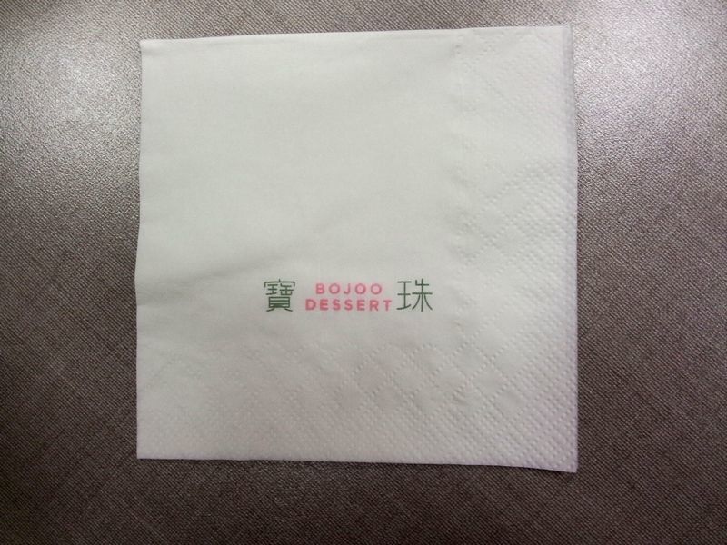 Tejido de la servilleta de tabla de la tienda del té de Boba, pulpa de la Virgen de la servilleta de cena del tejido a todo color