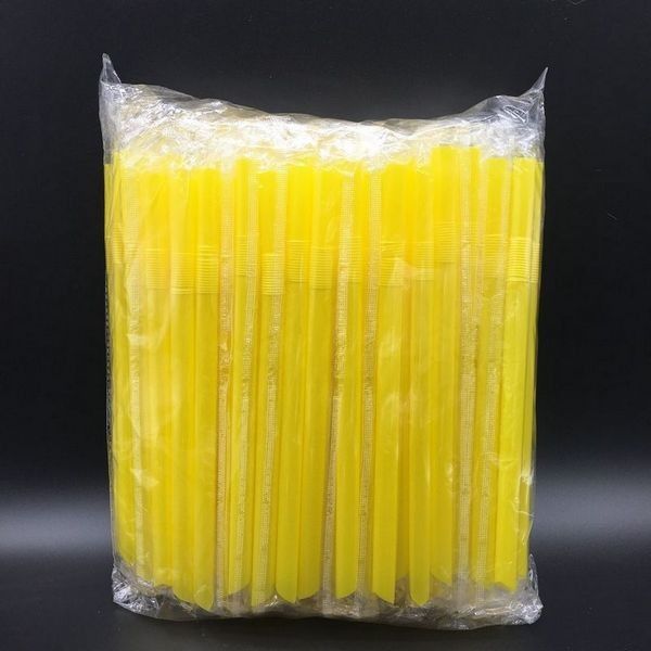 pajas de beber plásticas coloridas de los 0.6*23cm para las tiendas de Boba