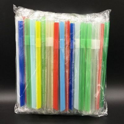 pajas de beber plásticas coloridas de los 0.6*23cm para las tiendas de Boba