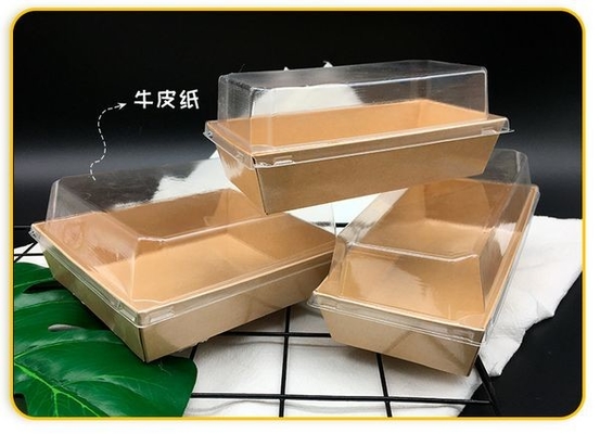 Envase de papel biodegradable de la categoría alimenticia de la caja para llevar de papel disponible